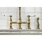 Kingston Brass KS1273PLBS Heritage Bridge Kitchen Faucet W/Brass Sprayer, Brass KS1273PLBS - alternate 4